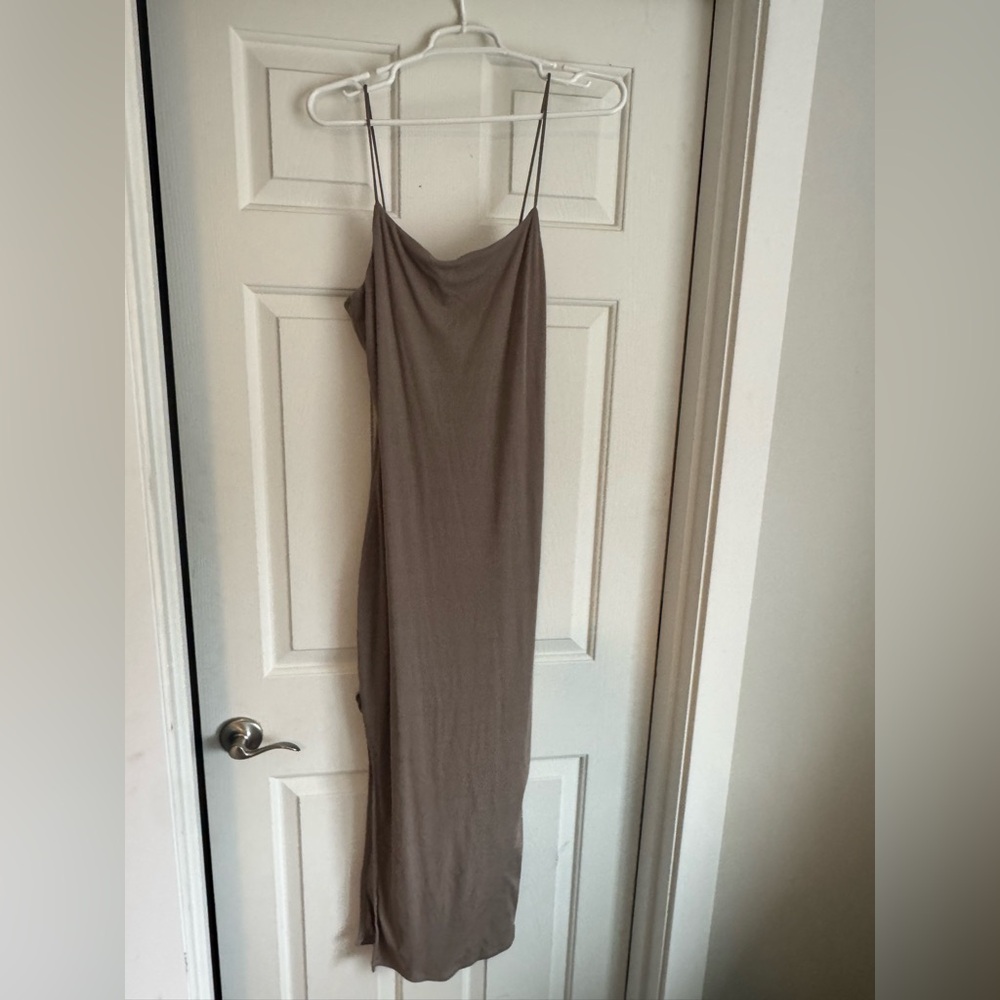 Justify Strapless Tan Dress